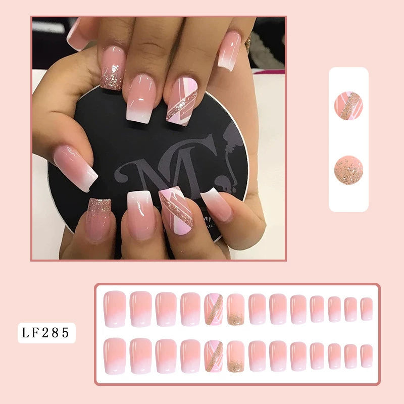 (Hand made nail) Nail pieces, wearing nail pieces, long cross-border nail products, fake nails, European and American wearing nail nails