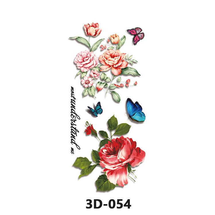 Free shipping Tattoo Wholesale Products in Stock New 3D Tattoo Sticker Temporary Waterproof Tattoo Sticker Stereo Color Printing Tattoo Butterfly Decal Tattoo Sticker