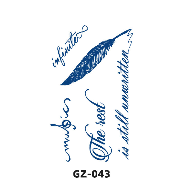 Free shipping Tattoo Juice Herb Tattoo Sticker Semi-Permanent Non-Reflective Simulation Pattern Waterproof and Durable Men and Women Tattoo Tattoo Sticker Paper