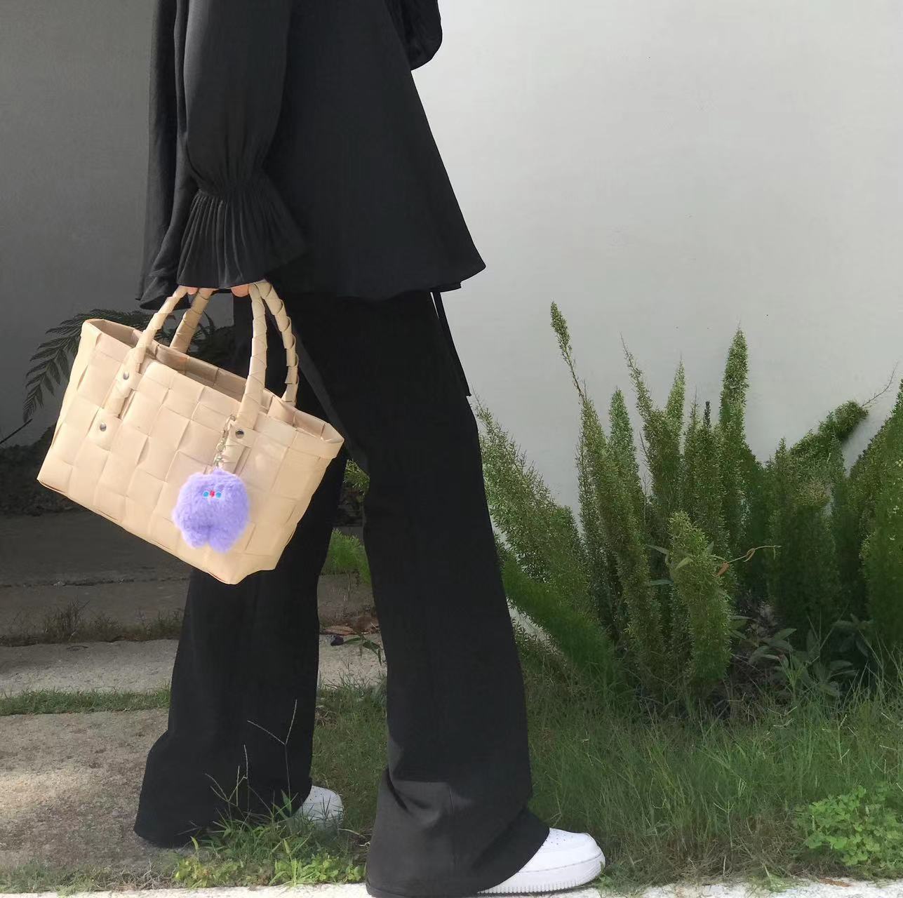 Dopamine Bag Free shipping Tattoo New Fashion Dopamine Handbag Woven Bag Tote Bag Gift Bag Women's Bag