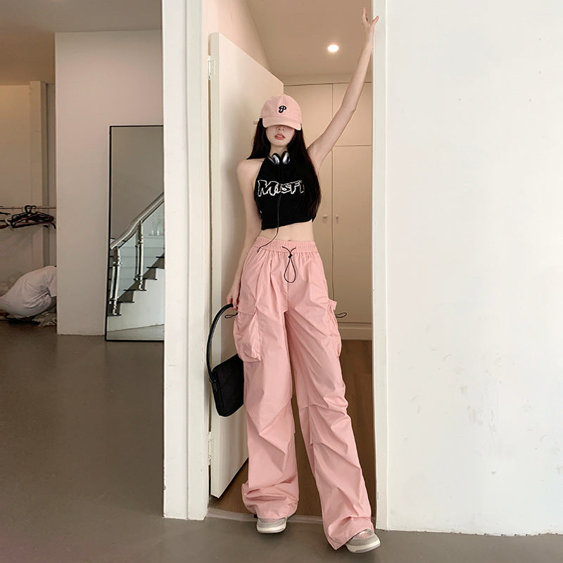 Free shipping  Women's Spring and Autumn New High Waist Skinny Small Dopamine Wearing Long pants