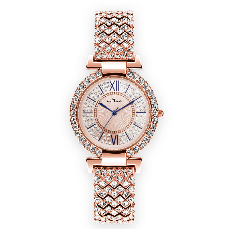 Fashion women's watchOne Piece Dropshipping New Diamond Waterproof Women's Watch Luxury Business TikTok Kuaishou in Stock Hot Sale Watch Women's Watch