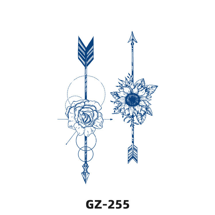 Free shipping Tattoo Exclusive for Cross-Border Herbal Tattoo Sticker Semi-Permanent English Letters Tattoo Sticker Anti-Sweat Tattoo