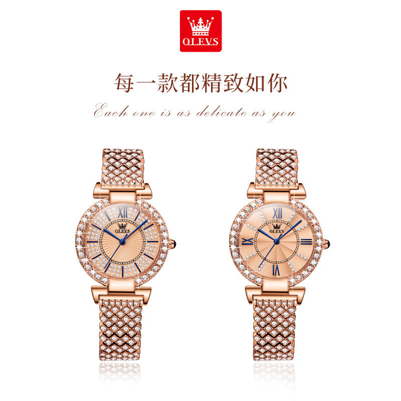 Women's fashion watch Oulishi brand watches wholesale cross-border Full star quartz watch ins style women's watch women's watch