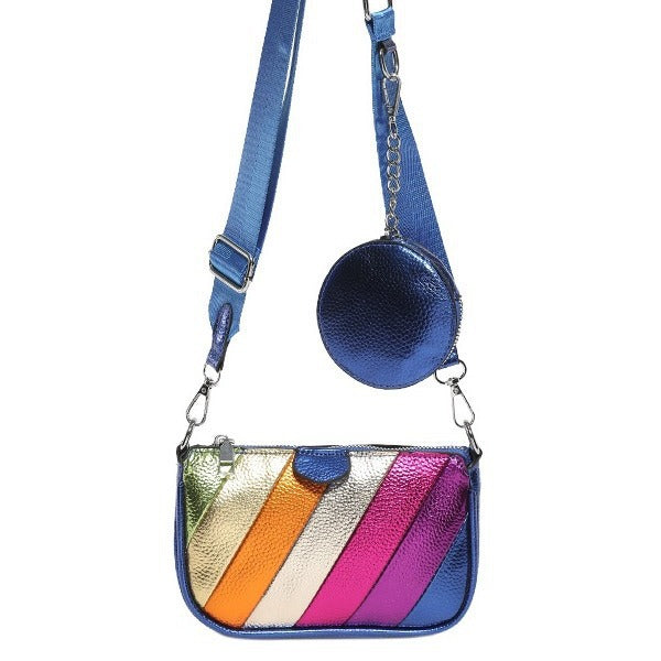 Dopamine Bag Free shipping Tattoo Cross-border dopamine contrasting color messenger bag women's 2024 summer new fashionable color shoulder bag casual versatile small square bag