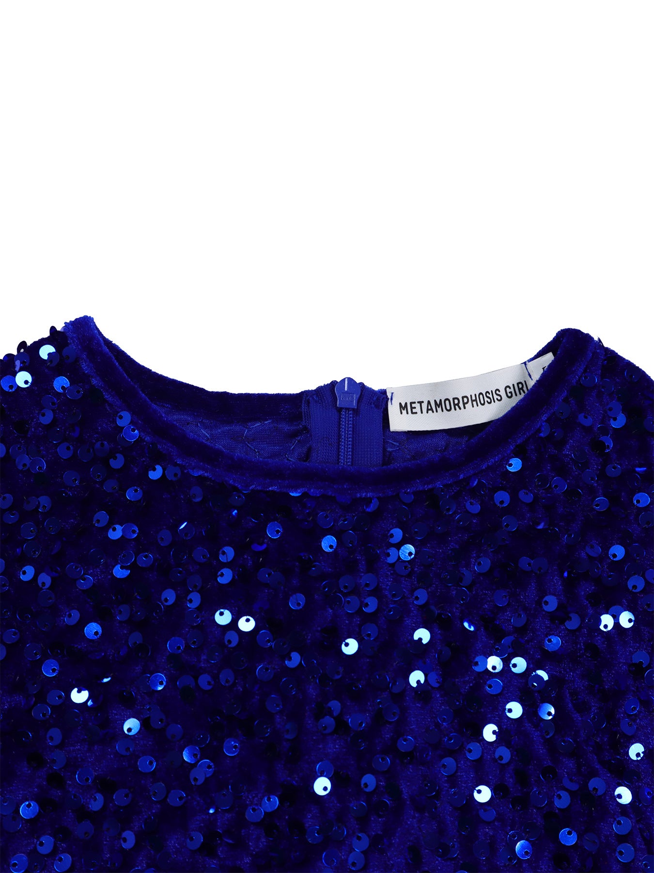 Fashion women's wear D469 Cross-Border New Arrival Women's round Neck Long Sleeve Pure Color Sequins High Waist Temperament Mid-Length Formal Dress European and American Style Dress
