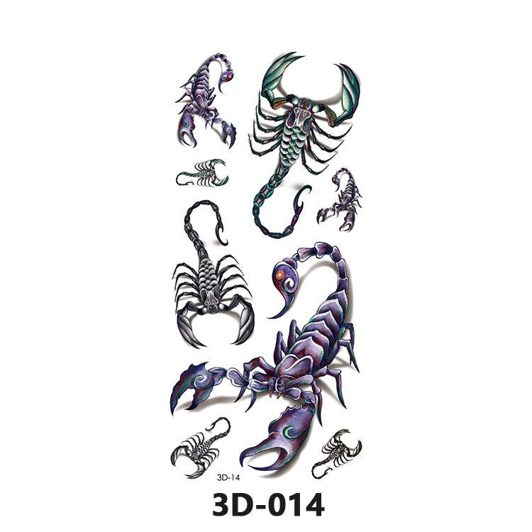 Free shipping Tattoo In Stock Wholesale 3D Butterfly Waterproof Sweatproof Female Stereo Emulational Creative Temporary Stickers Europe and America Cross Border Butterfly Tattoo Sticker