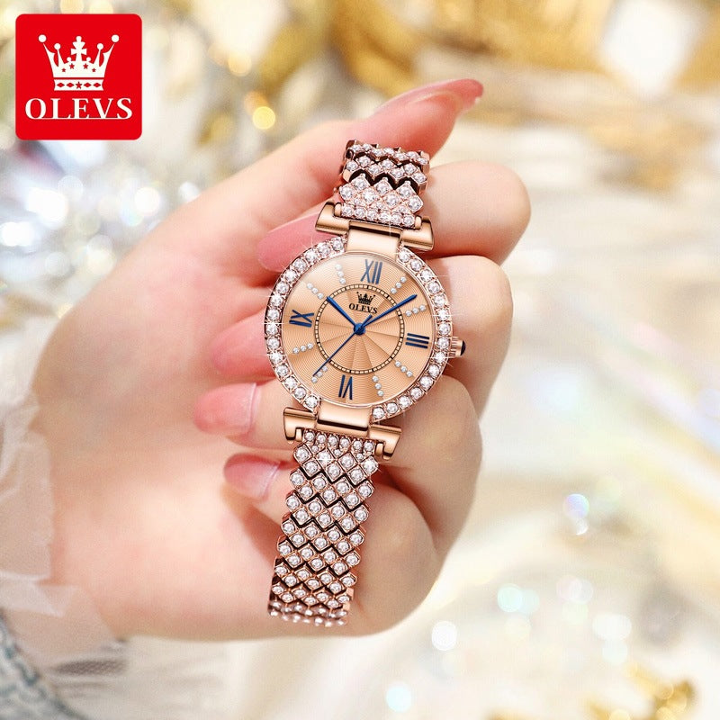 Women's fashion watch Oulishi brand watches wholesale cross-border Full star quartz watch ins style women's watch women's watch
