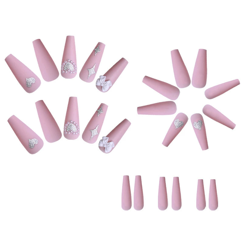 (Hand-made nail)美甲贴片nails穿戴甲长款欧美假指甲美甲贴片穿戴甲甲片成品