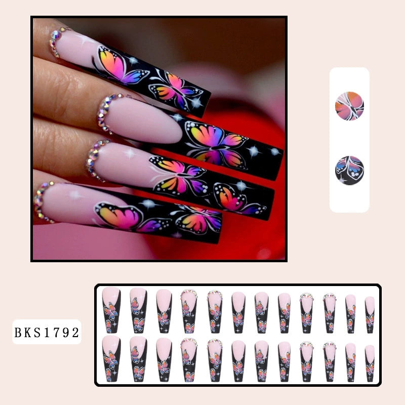 (Hand made nail) Nail pieces, wearing nail pieces, long cross-border nail products, fake nails, European and American wearing nail nails