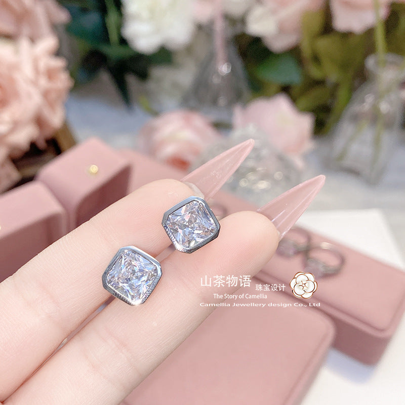 Camellia直播热卖百搭套装女镀金阿斯切爆闪方糖小众设计轻奢批发