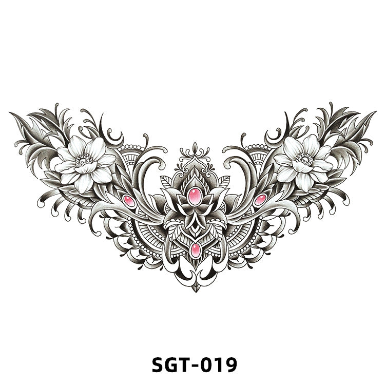 Free shipping Tattoo 2023 New Factory Wholesale Chest Paste Tattoo Sticker Back Tattoo Wings Big Picture Sticker Tattoo Sticker Back Sticker