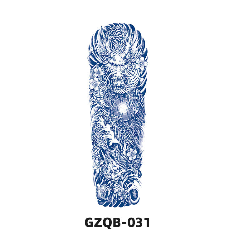 Free shipping Tattoo Factory in Stock Wholesale Herbal Juice Full Arm Tattoo Sticker Waterproof Sweat-Proof Imitation Tattoo Semi Permanent Tattoo Sticker