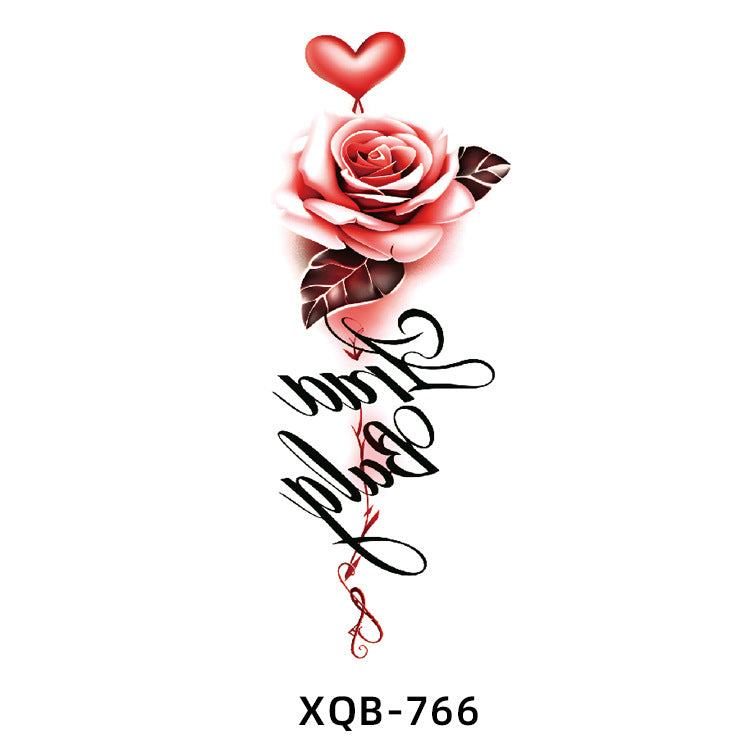 Free shipping Tattoo Factory Wholesale Small Full Arm Flower Tattoo Sticker Half Sleeve Waterproof Big Picture Men and Women Black and White, Colored Animal Tattoo Sticker Paper
