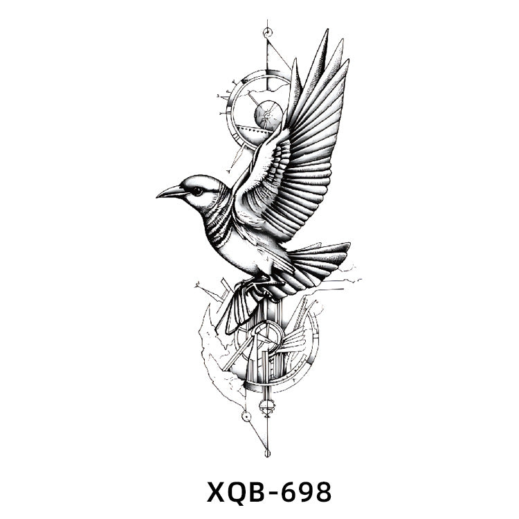 Free shipping Tattoo New Small Full Arm Animal Tiger Half Sleeve Tattoo Sticker Waterproof Sweatproof Men's and Women's Flower Arm Tattoo Sticker Paper Factory Wholesale