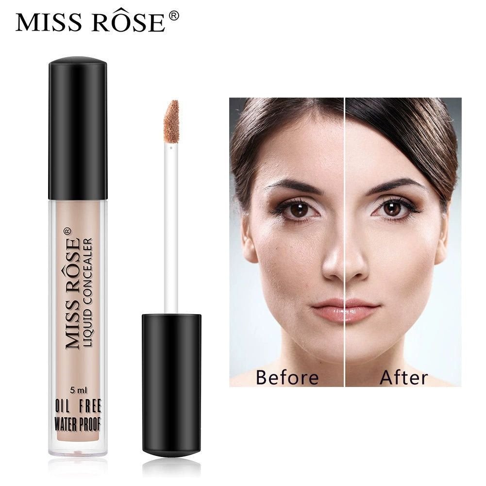 MISS ROSE遮瑕膏迷你粉底液修复滋养试管粉底液5ML