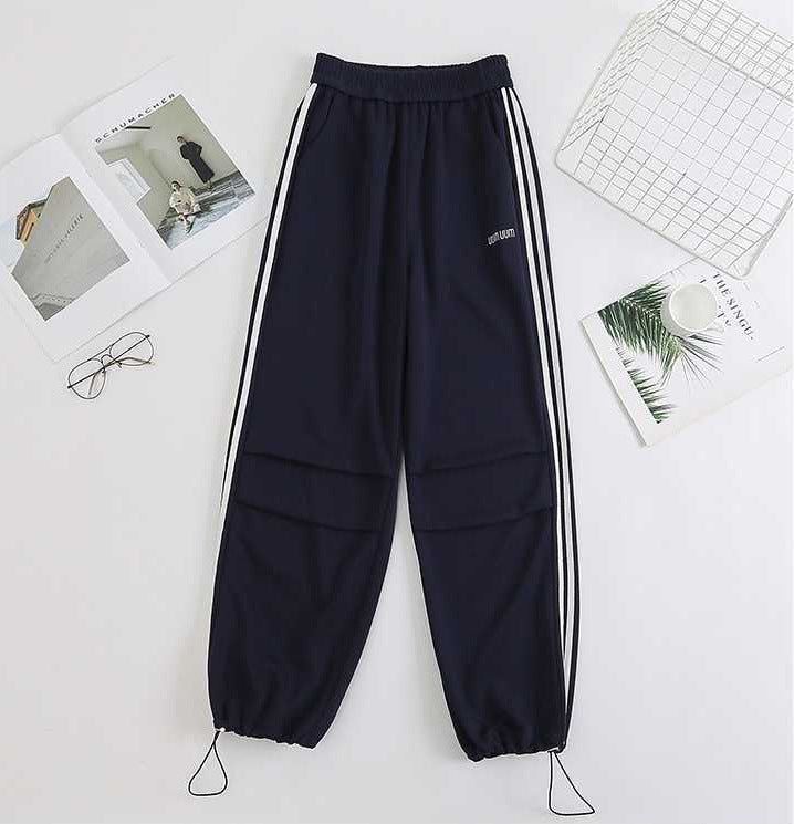 Free shipping   new dopamine candy girl feeling full slim and thin casual pants