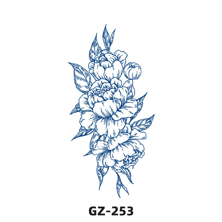 Free shipping Tattoo Exclusive for Cross-Border Herbal Tattoo Sticker Semi-Permanent English Letters Tattoo Sticker Anti-Sweat Tattoo