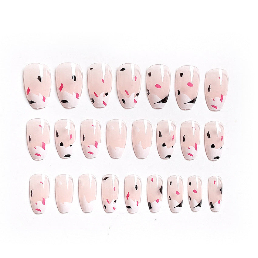 Fashion  nail Online Influencer Pop Fake Nail Patch Wear Armor Finished Product Nail Tip Nail Stickers Removable Nail Patch X11