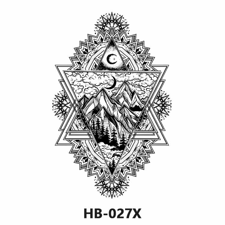 Free shipping Tattoo Cross-Border Factory in Stock Wholesale Artistic Tattoo Sticker Waterproof Fashion Flower Arm Stickers Half Sleeve Temporary Tattoo Sticker Men and Women