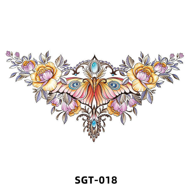 Free shipping Tattoo 2023 New Factory Wholesale Chest Paste Tattoo Sticker Back Tattoo Wings Big Picture Sticker Tattoo Sticker Back Sticker