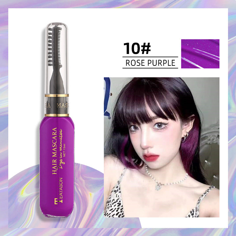 Disposable hair dye White dark blue dye Color Highlights Color Mascara dual purpose