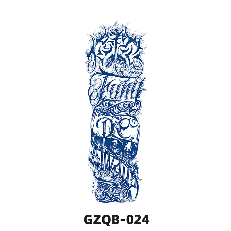 Free shipping Tattoo Factory in Stock Wholesale Herbal Juice Full Arm Tattoo Sticker Waterproof Sweat-Proof Imitation Tattoo Semi Permanent Tattoo Sticker
