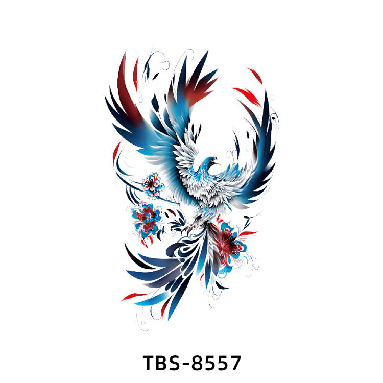 Free shipping Tattoo Small Full Arm Waterproof Tattoo Sticker Half Sleeve Arm Lion Animal Long-Lasting Cross-Border European and American Tattoo Sticker Paper Tattoo