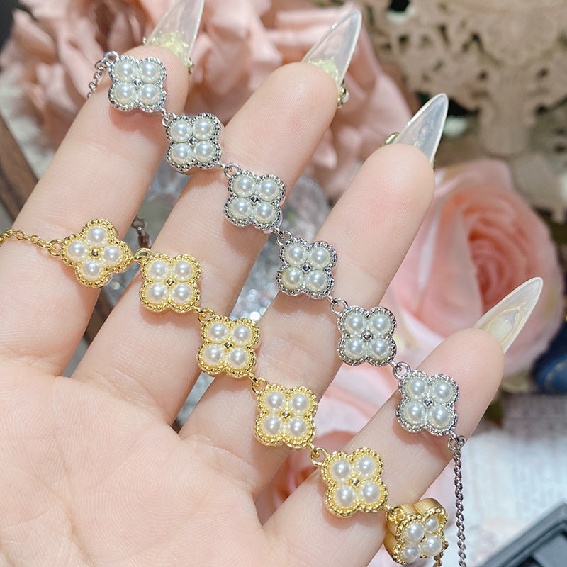 珠宝首饰山茶星河璀璨满天星珍珠手链女  璀璨仙女氛围感轻奢百搭设计手饰