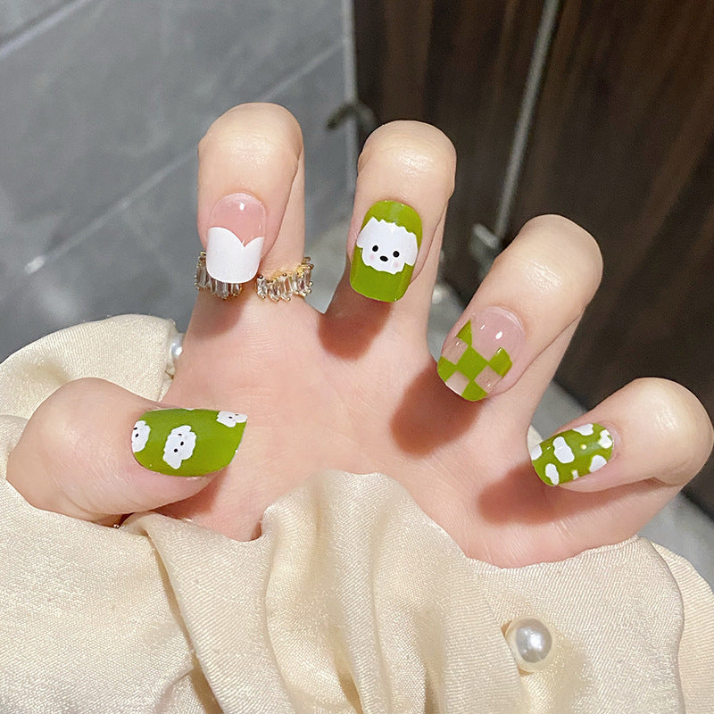 腮红晕染穿戴甲渐变美甲片指甲贴片美甲贴片假指甲片穿戴美甲成品