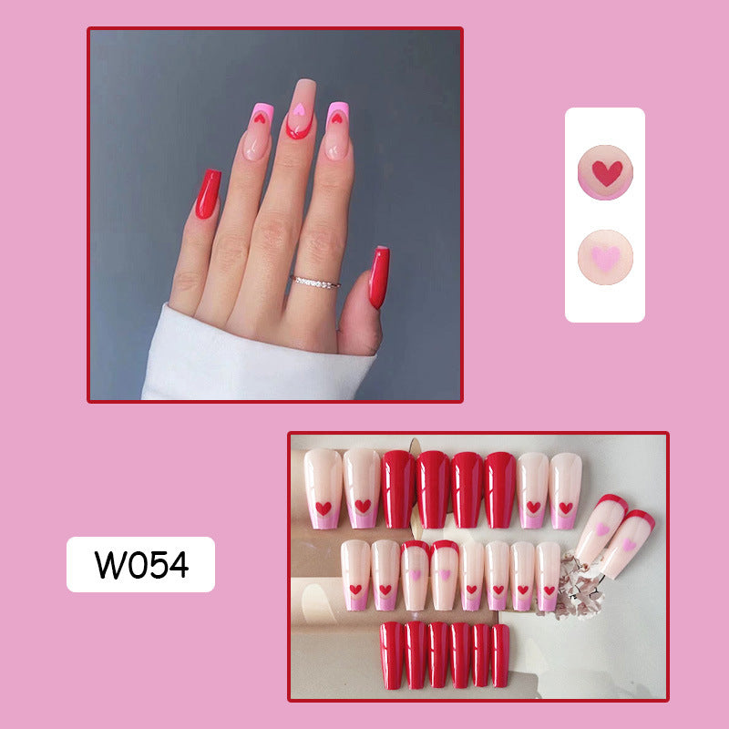 跨境穿戴甲外贸款指甲贴片诺顾美甲片假指甲美甲贴片成品甲 nails