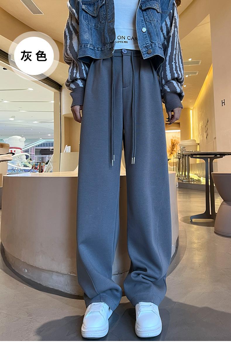 Fashion women's wear New American Style Narrow Banana Pants Women's High Waist Drooping Sports Trousers 2023 Spring and Autumn Straight Casual Pants Wide Leg Pants