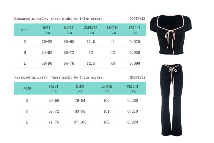 Fashion women's wear Q23tp143 Trendy Sexy Sweet Hot Girl Skinny Short Design Contrast Color Wear Short Sleeve Top for Women Summer
