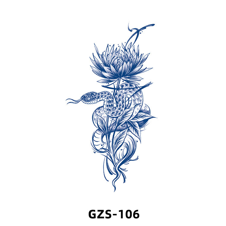 Free shipping Tattoo New Small Picture Tattoo Sticker Herbal Juice Tattoo Ins Fresh Semi-Permanent Tattoo Sticker Waterproof Sweat-Proof Stickers