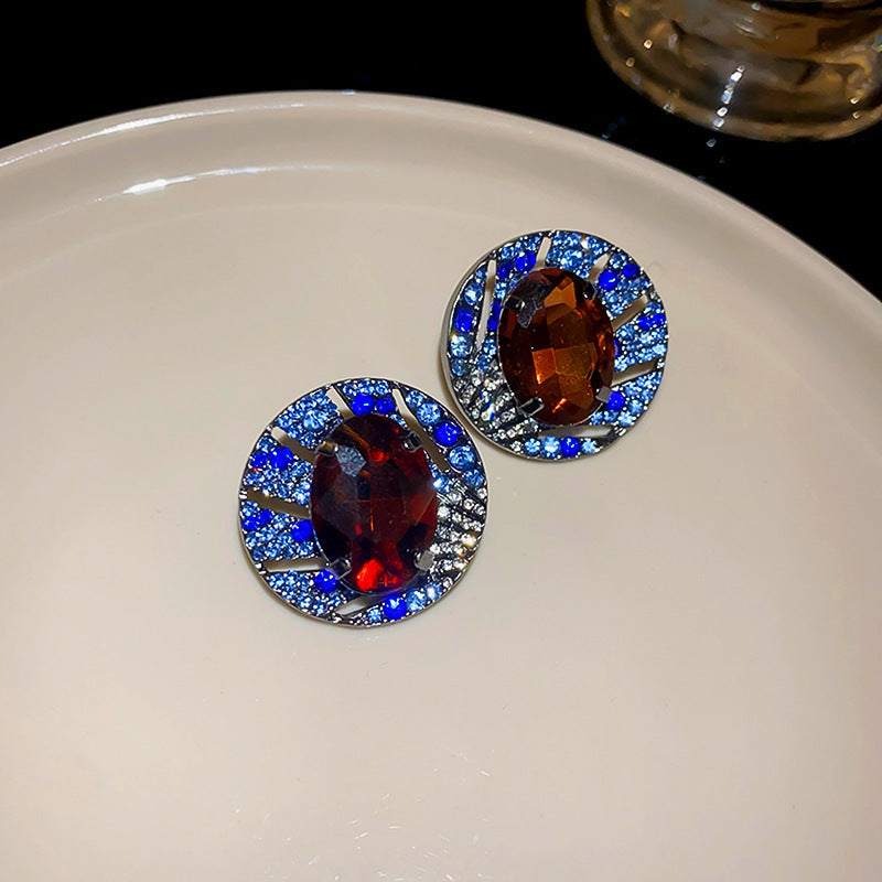 银针中古珍珠流苏耳环夸张复古宫廷风耳钉小众高级感气质耳饰批发