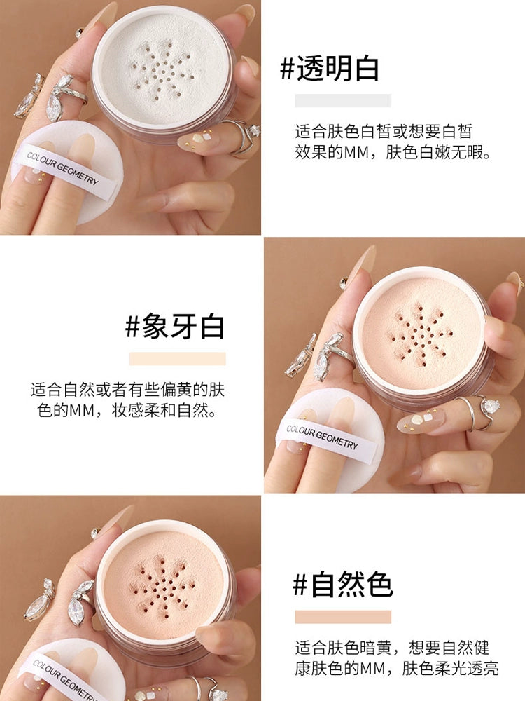 地球同款定妆粉防水防汗隐形遮瑕控油散粉哑光珠光带闪平价彩妆