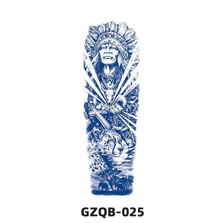 Free shipping Tattoo Factory in Stock Wholesale Herbal Juice Full Arm Tattoo Sticker Waterproof Sweat-Proof Imitation Tattoo Semi Permanent Tattoo Sticker