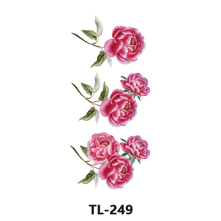 Free shipping Tattoo Waterproof Tattoo Sticker Fresh Flowers Stickers Sexy Plant Tattoo Small Picture Flower Tattoo Sticker in Stock Wholesale