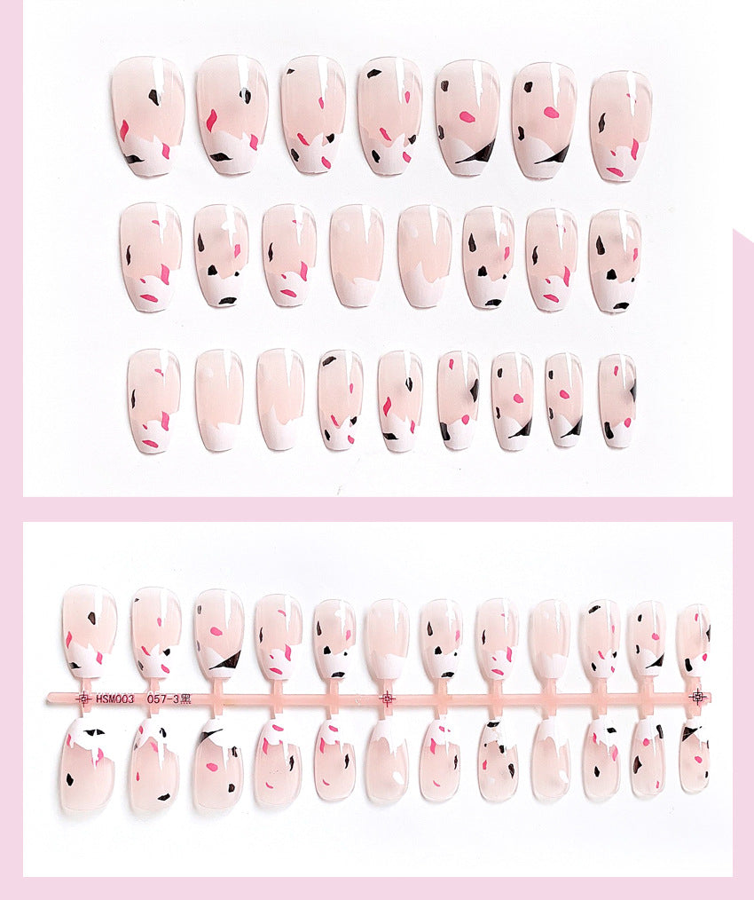 Fashion  nail Online Influencer Pop Fake Nail Patch Wear Armor Finished Product Nail Tip Nail Stickers Removable Nail Patch X11