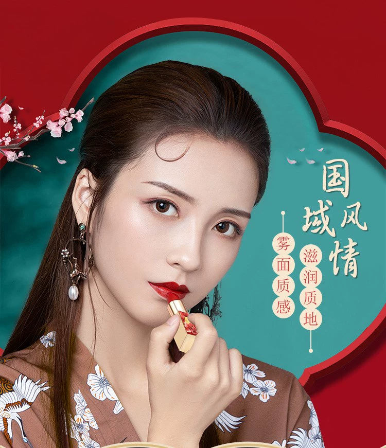 适合中老年人的口红自然中国风持久保湿防水持久不易脱色滋润复古