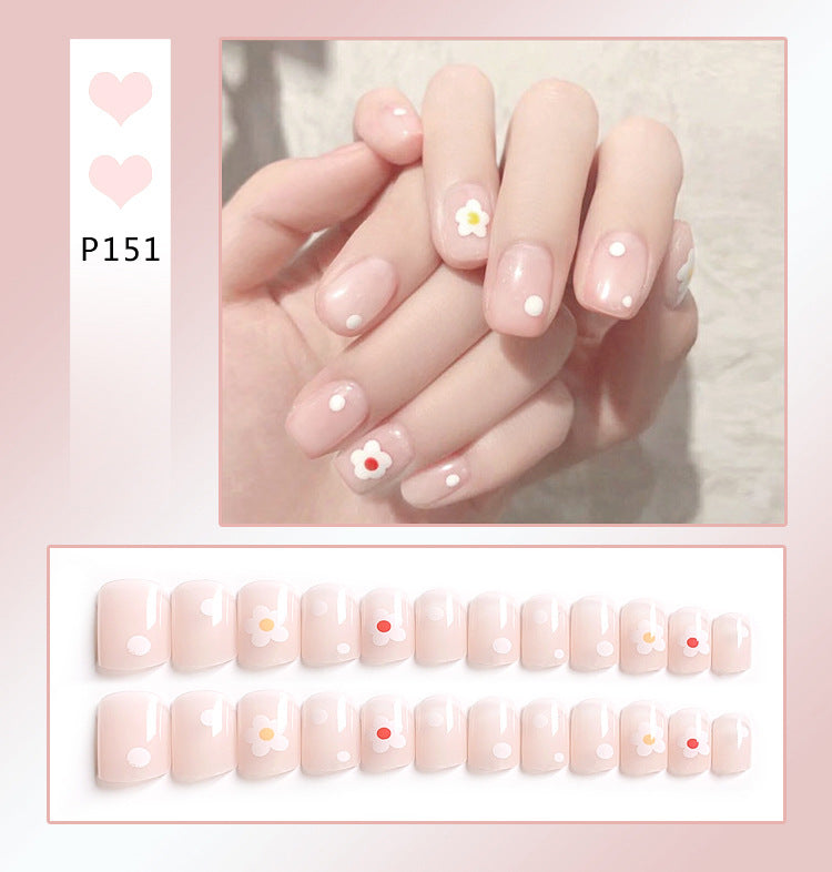 Fashion  nail Internet Celebrity Fake Nail Patch Wear Armor Finished Product Nail Tip Nail Stickers Removable Nail Patch Stall Supply Manufacturer