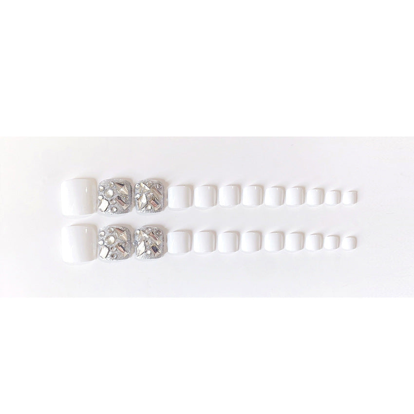 Fashion  nail Fake Nail Patch Wear Nail Finished Product Nail Tip Nail Stickers Disassembly Patch Female Toe Nail Toenail Nail Stickers J100