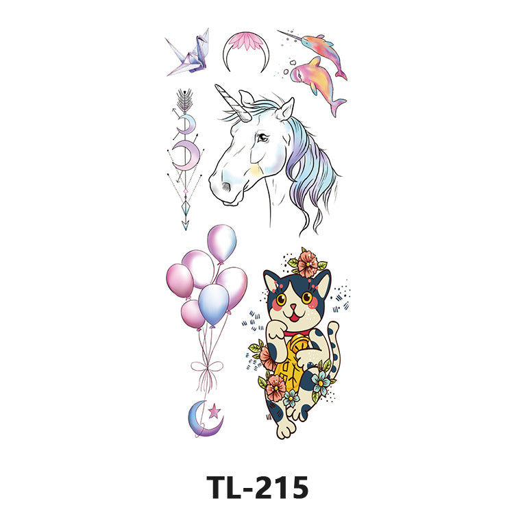 Free shipping Tattoo Factory Wholesale Fresh Tattoo Sticker Men's and Women's Flower Tattoo Stickers in Stock Direct Selling to Map Colorful Flowers