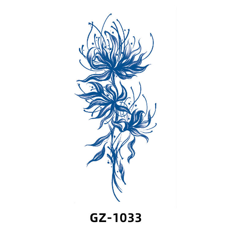 Free shipping Tattoo 2024 New Herbal Animal Tattoo Tattoo Sticker Semi-Permanent Pattern Half Sleeve Tattoo Waterproof Sweatproof Tattoo Sticker Paper
