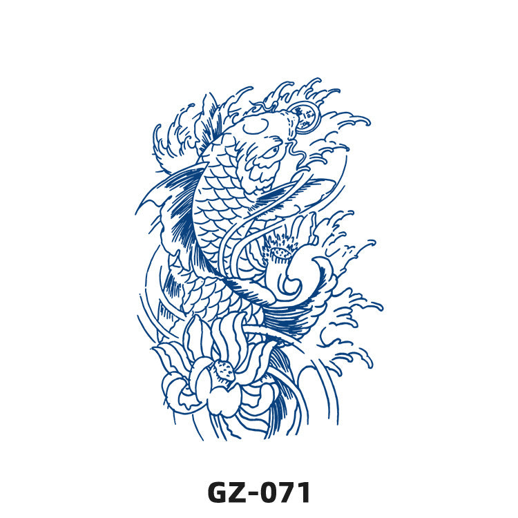 Free shipping Tattoo Juice Herb Tattoo Sticker Semi-Permanent Non-Reflective Simulation Pattern Waterproof and Durable Men and Women Tattoo Tattoo Sticker Paper