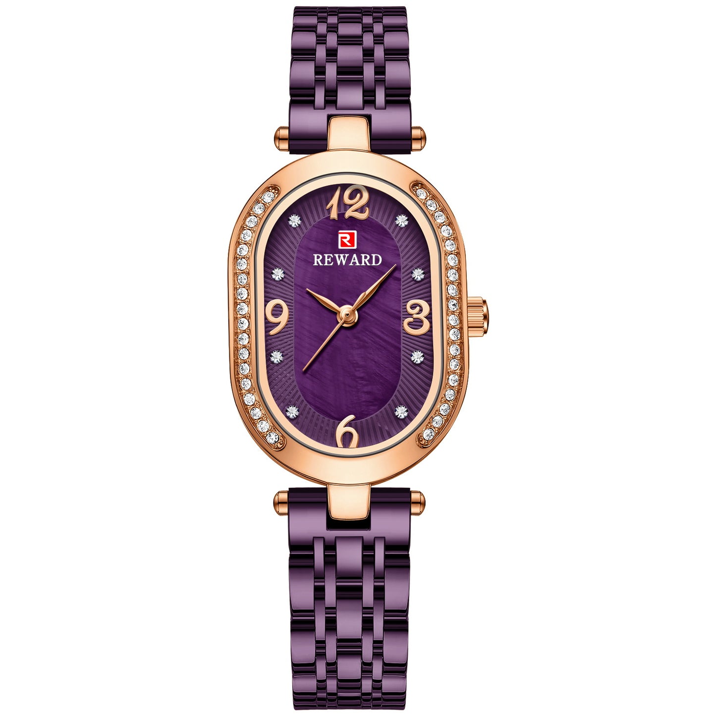 Fashion women's watchReward Elegant Lady Watch Diamond-Embedded Women's Quartz Watch Class II E-Commerce Network Red Women's Watch Direct Delivery