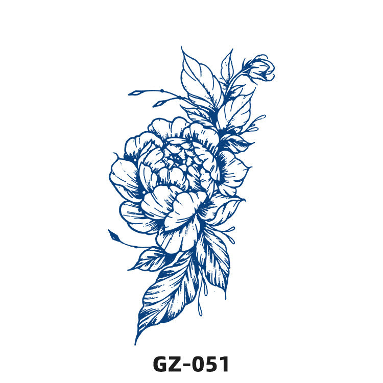 Free shipping Tattoo Juice Herb Tattoo Sticker Semi-Permanent Non-Reflective Simulation Pattern Waterproof and Durable Men and Women Tattoo Tattoo Sticker Paper