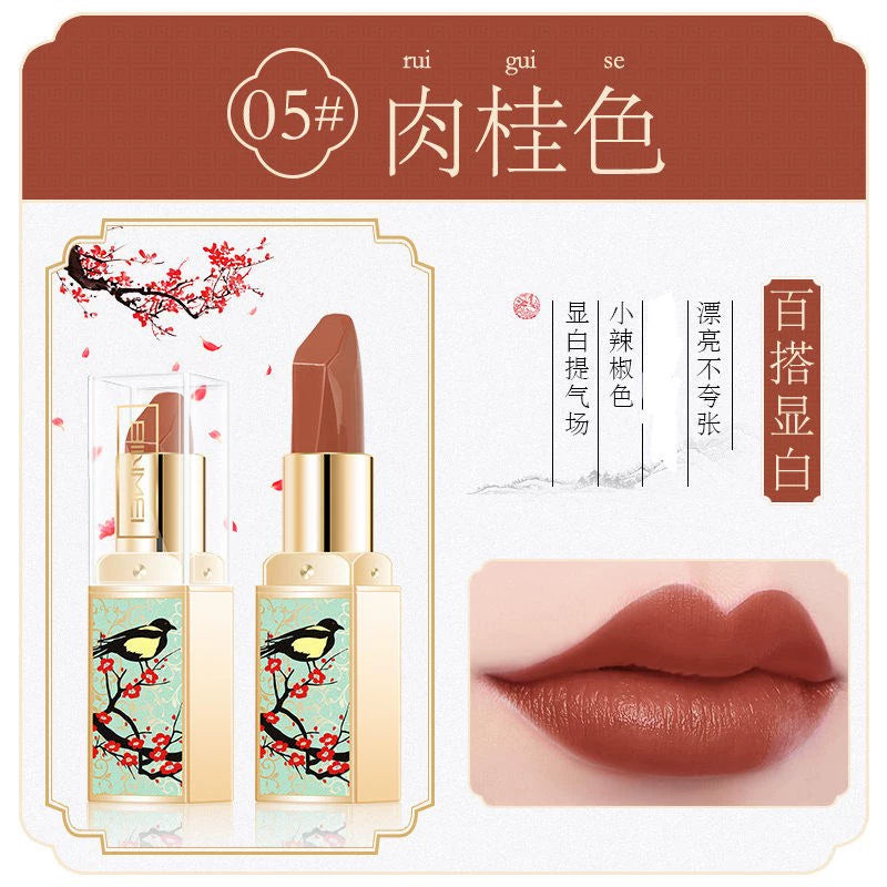 适合中老年人的口红自然中国风持久保湿防水持久不易脱色滋润复古