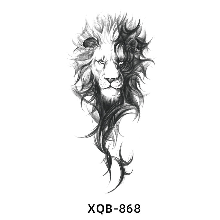 Free shipping Tattoo Small Full Arm Animal Tattoo Tattoo Sticker Half Sleeve Simulation Waterproof Black and White, Colored Flower Men and Women Tattoo Sticker Paper Wholesale