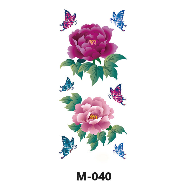 Free shipping Tattoo Factory Wholesale Tattoo Sticker Tattoo Men's and Women's Flower Butterfly Color Waterproof Tattoo Sticker Internet Celebrity Tattoo Sticker Paper